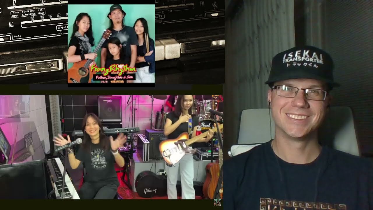 Reaction - SET FIRE TO THE RAIN_(Adele) COVER By: Father & Kids ‪FRANZRhythm‬