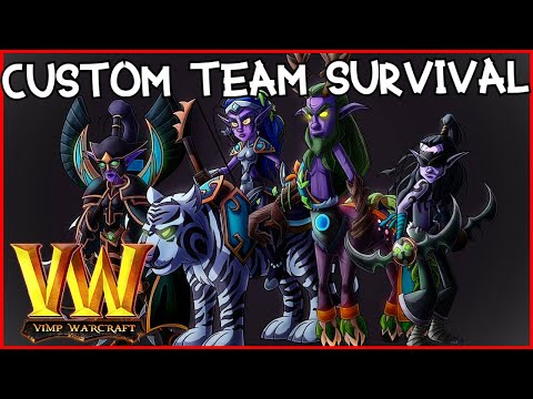 Custom Team Survival | Warcraft 3 | MOON PRIESTESS CRITS (Crazy Damage)