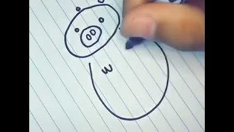How to draw a pig song
