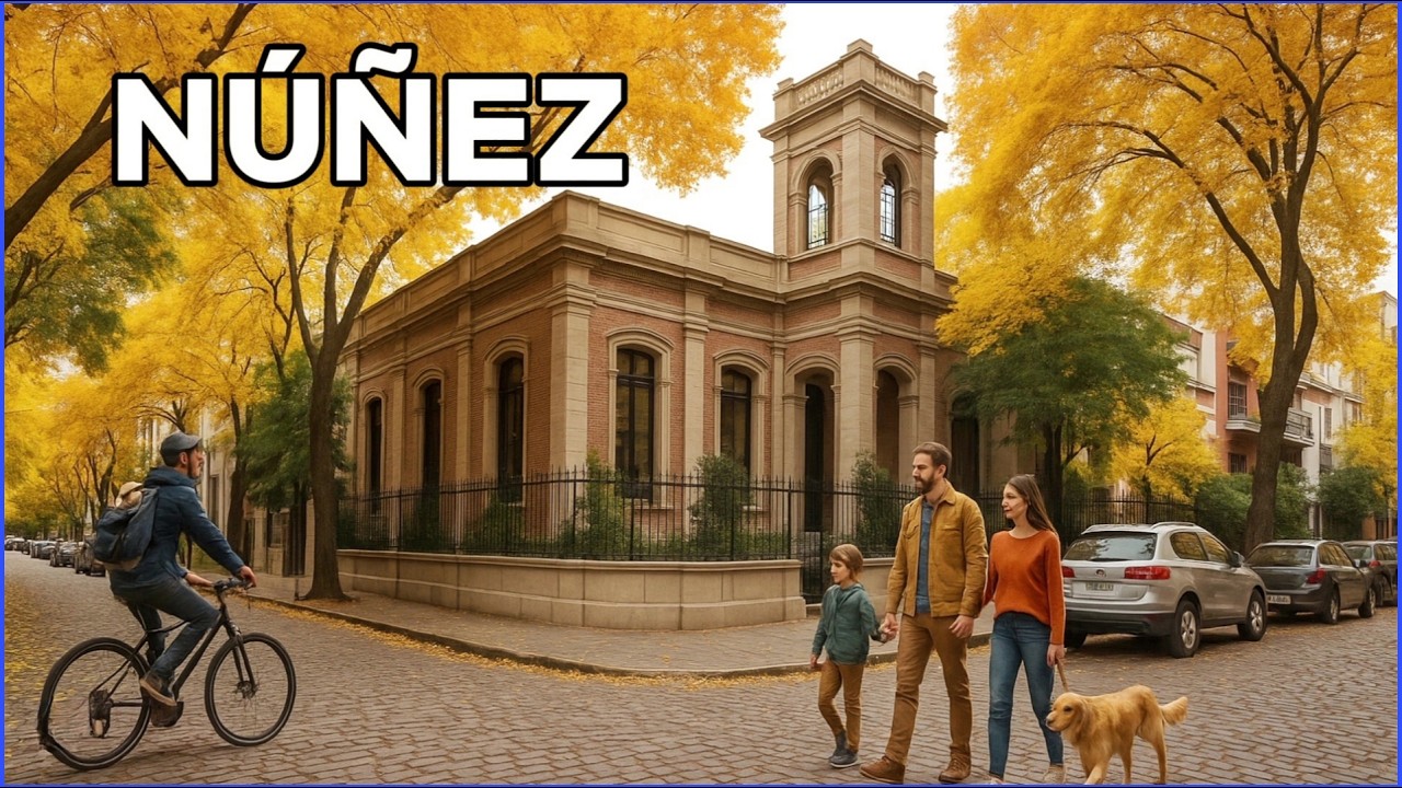 【4K】TODOS deben conocer este BARRIO en OTOÑO - NÚÑEZ, Buenos Aires | Autumn Walk 🍂