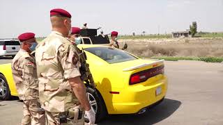 اللواء الركن ناصر الغنام قائد عمليات الأنبار في سيطرة الصقور ويشدد الإجراءات لمنع انتقال كورونا.