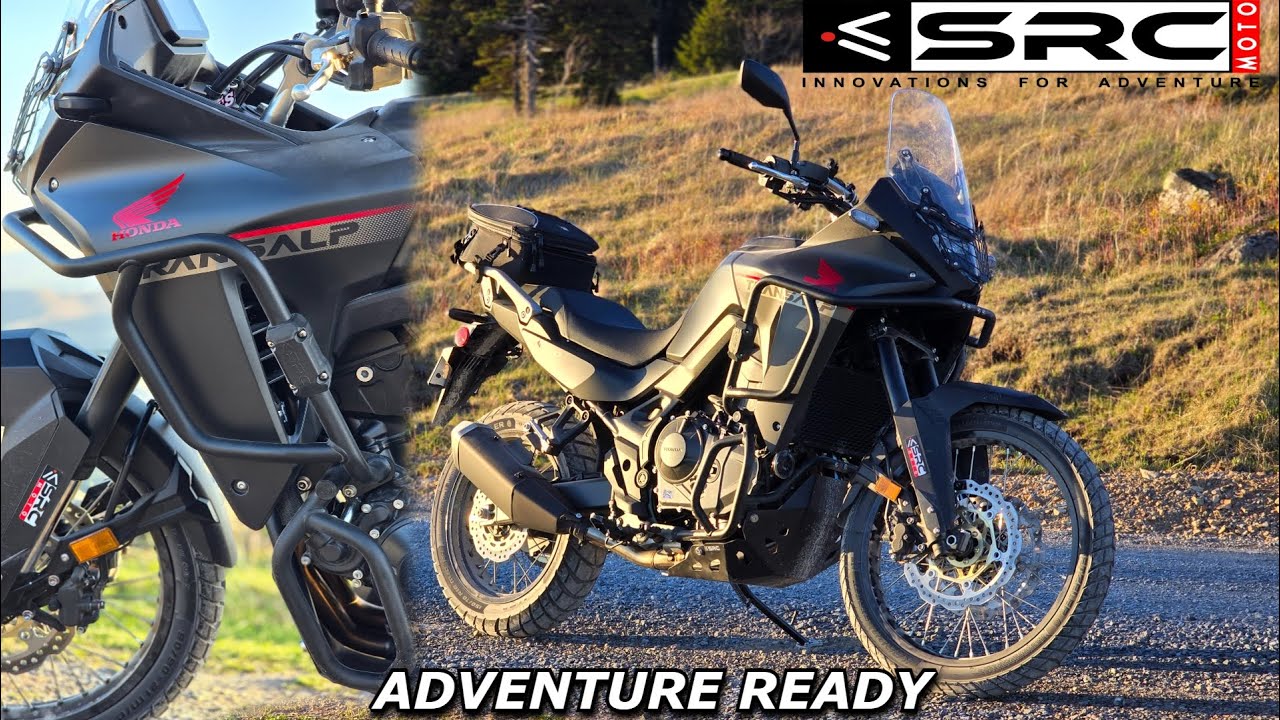 Защита вашего мотоцикла для путешествий | Руль, защита картера и защита фар Honda Transalp 750 SR...