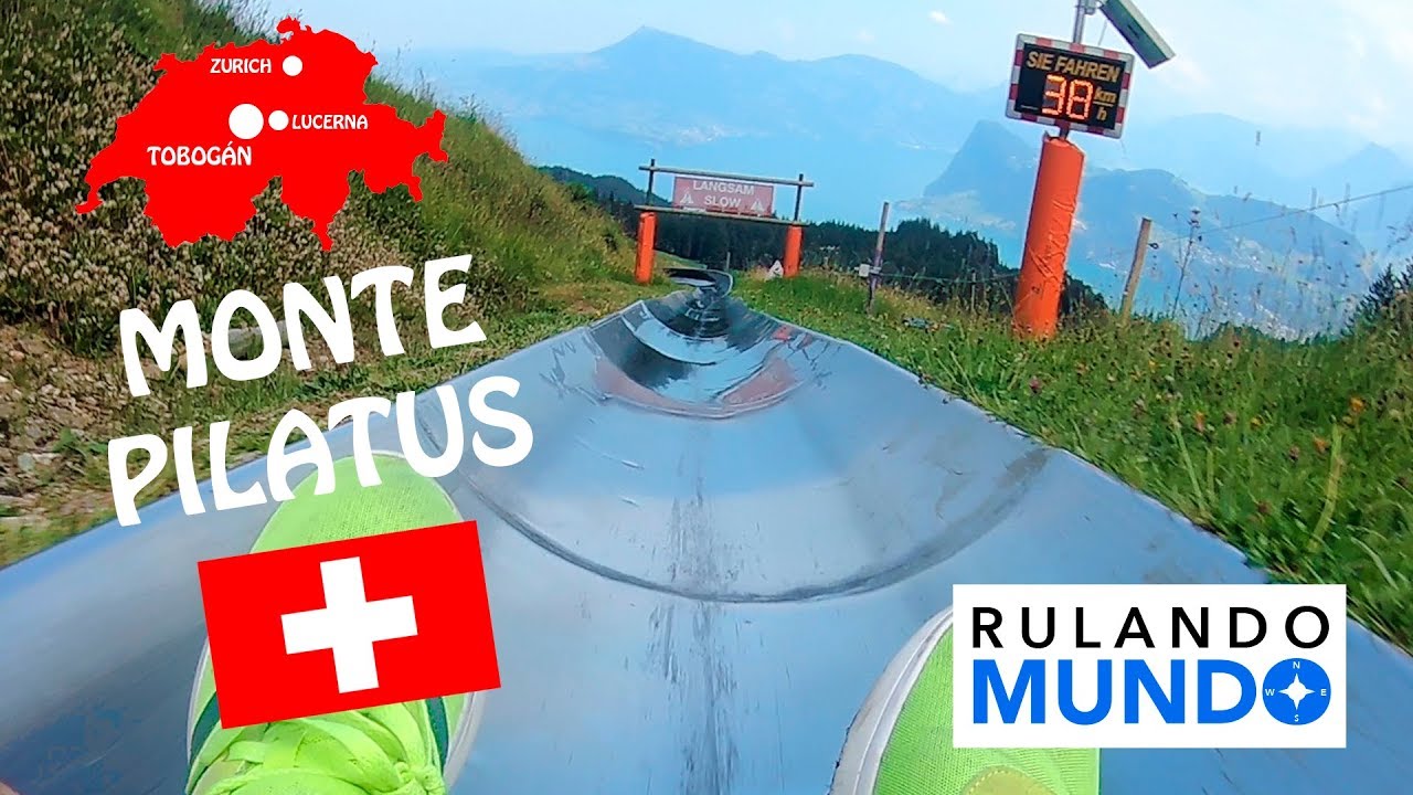Tobogan de verano del Monte Pilatus de los Alpes suizos a 40 km/h Qué
