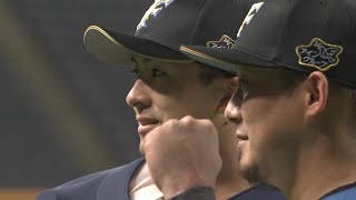 2020年7月28日 北海道日本ハム・中田翔選手 上沢直之投手ヒーローインタビュー