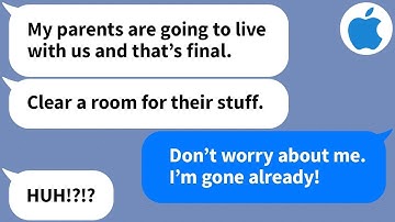 【Apple】My husband has his parents move in without consulting me, so I moved out and...