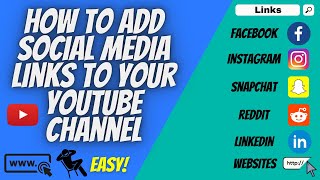 How to Add Social Media Links to YouTube Channel Art (2021 YouTube Growth And Tips)