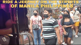 See Manila Philippines During Rush Hour On A Jeepney!