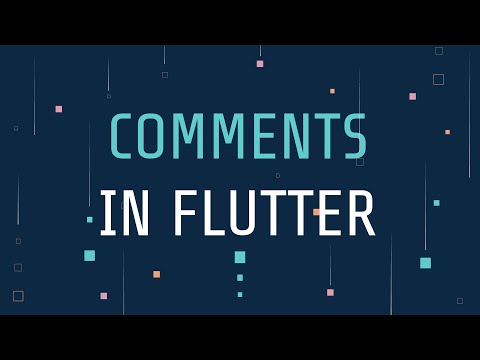 Special Comments in Flutter For Beginners.