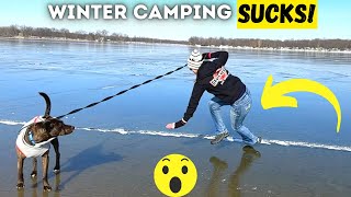 OUCH! 😩(Winter Camping Downfalls) GrubTerra Dog Treats