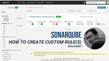 How to create "Custom Rule" in Sonarqube  | #sonarqube | #customrules #codequality #javascript