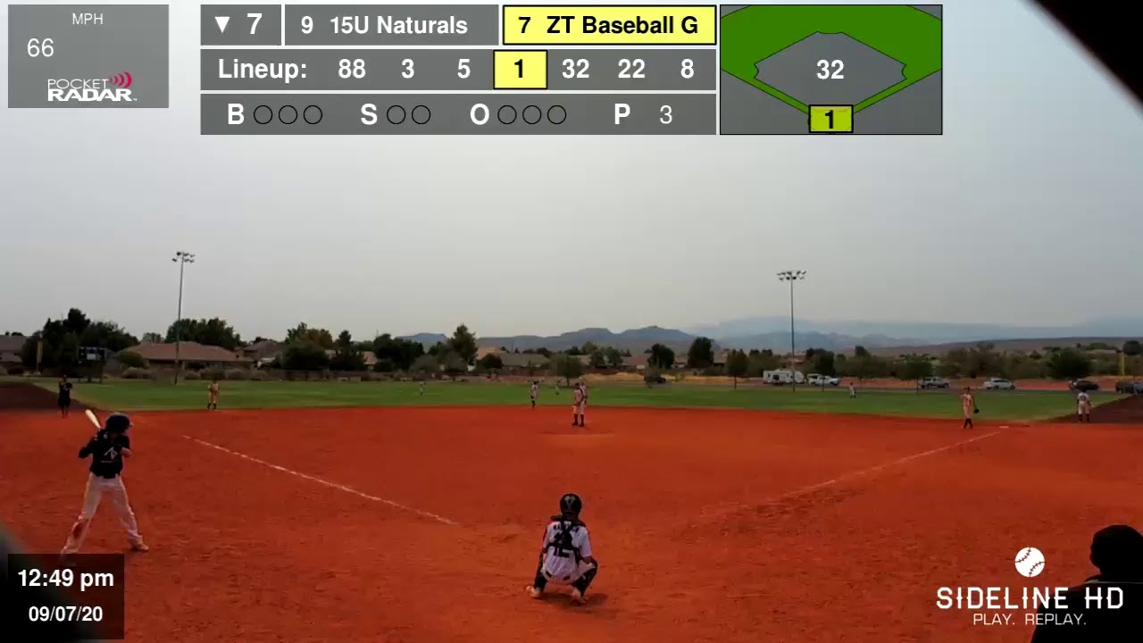 15U Naturals vs ZT Baseball Group (2020.09.07) YouTube