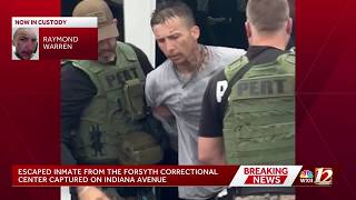 Escaped inmate from Forsyth Correctional Center captured, officials say