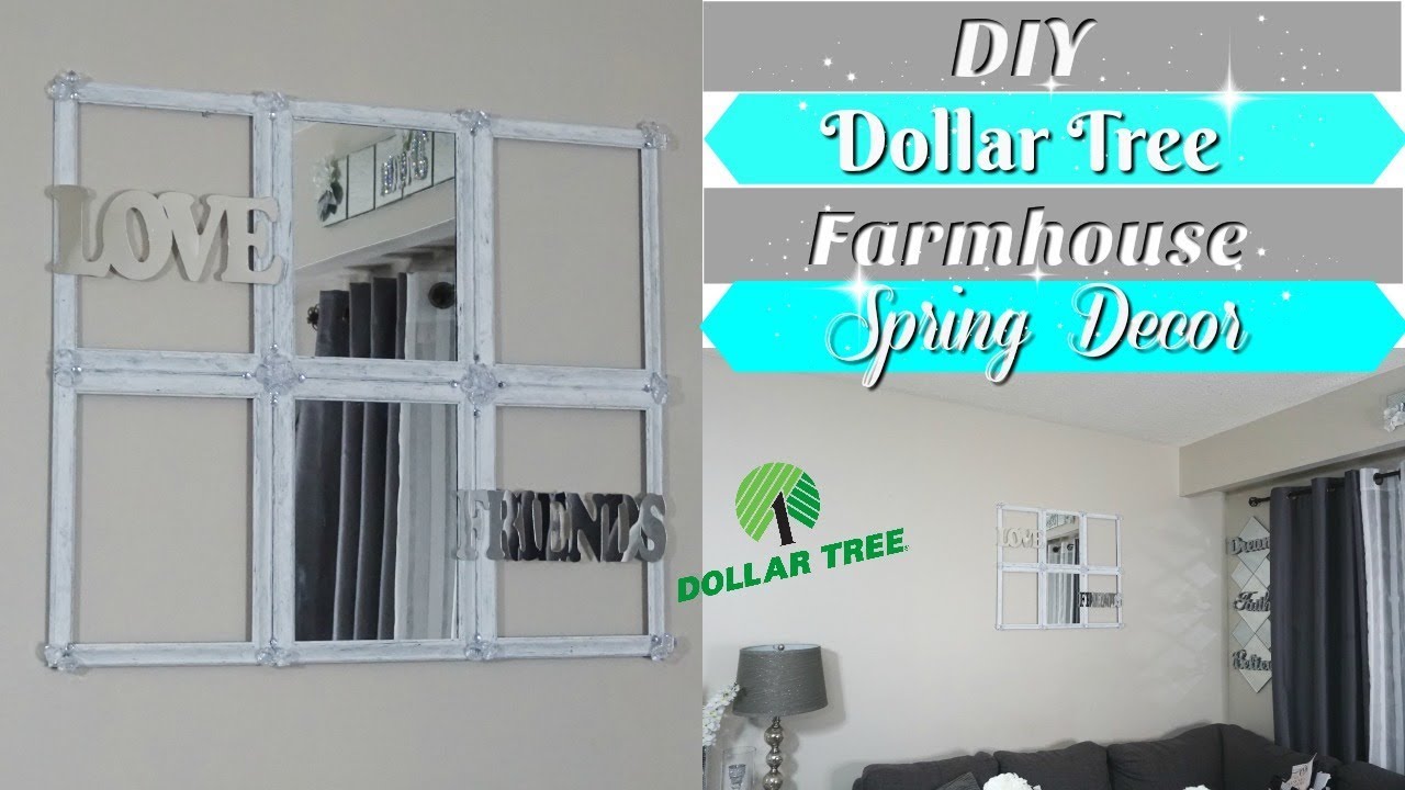 DIY DOLLAR TREE FARMHOUSE STYLE SPRING HOME DECOR | HEALTH UPDATE - YouTube