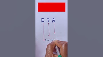 Full form of ETA.#shorts #learning