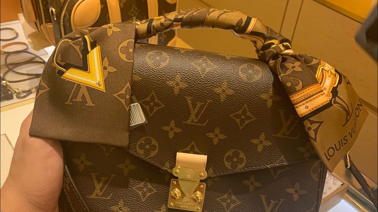 LV Pochette Metis with Hermes Twilly handle