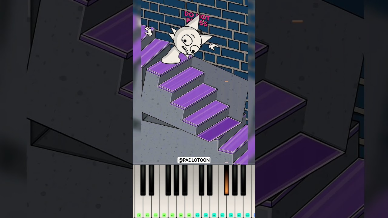 These Stairs Never End 😱 Infinite Stairs Illusion @PADLOTOON - Piano Tutorial