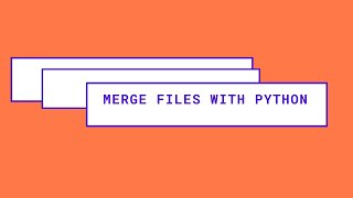 Data analysis helper functions - merge files using Python