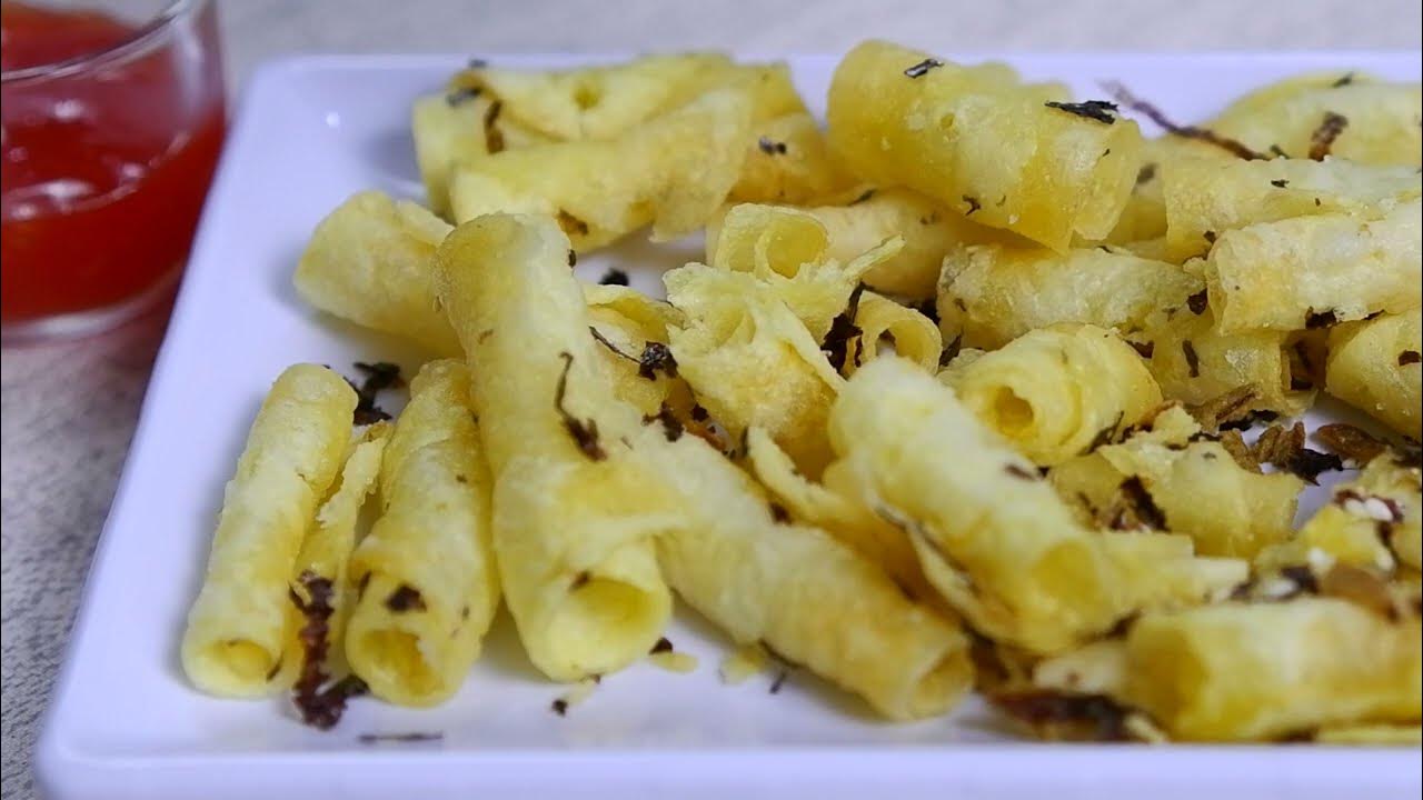 How to make potato chips roll this way is really easy and the