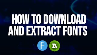 HOW TO DOWNLOAD AND EXTRACT FONTS                                                           screenshot 1