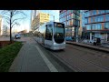 Tram line 125 arrives at Kruisplein, Rotterdam