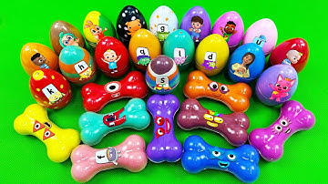 Rainbow Slime: Looking Numberblocks, Alphablocks Slime Eggs Mix Colorful, Satisfying Videos ASMR