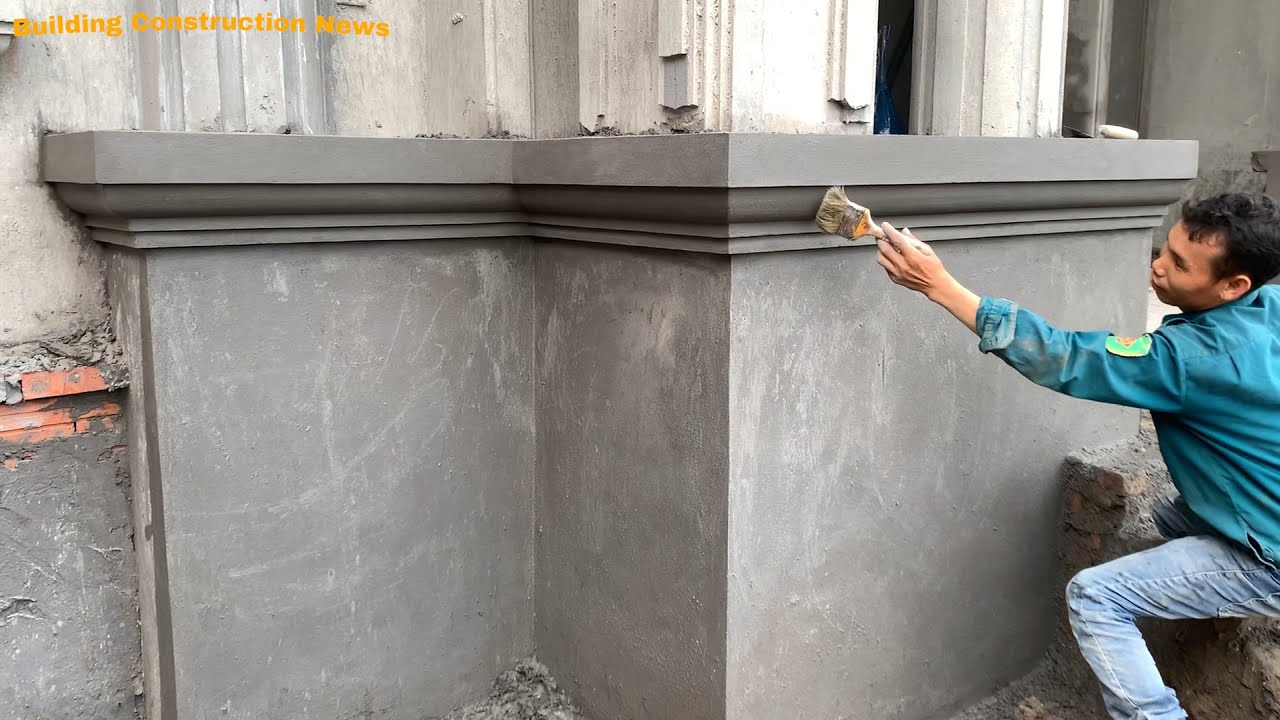 Creative Porch Column Construction Techniques Using Sand And Cement ...