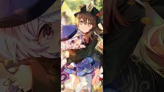 wallpaper anime genshin impact - hu tao X Qiqi