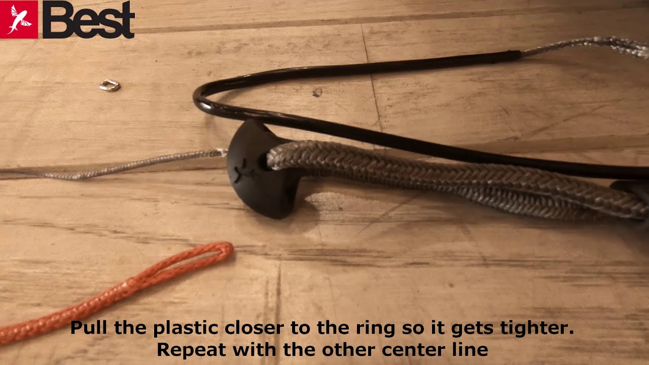 Best Kiteboarding Red Bar How to replace the Lines YouTube