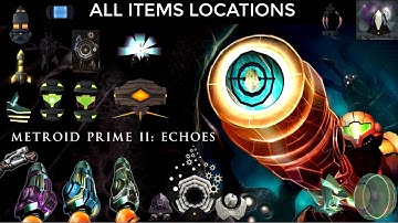 METROID PRIME 2 ECHOES - 100% -  ALL ITEMS, MISSILE EXPANSIONS, ENERGY TANKS, SCANS & TEMPLE KEY.