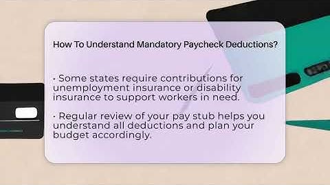 How To Understand Mandatory Paycheck Deductions? - Your Paycheck Planner