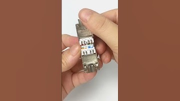 How to Install a Toolless Keystone Jack? #shorts #keystonejack #networking