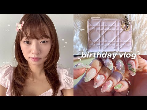 Cute Birthday Vlog🍈🩰: Turning 22, Gift Unboxings, New Nails & Baking, Hotpot W/ Friends