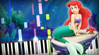 The Little Mermaid - Under the Sea Soundtrack (OST Cartoon Theme Song Piano Cover, midi Sheet Music)