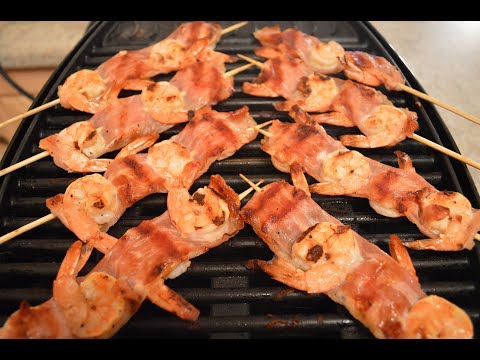 Grilled Prosciutto-Wrapped Shrimp Skewers: Cooking with Kimberly