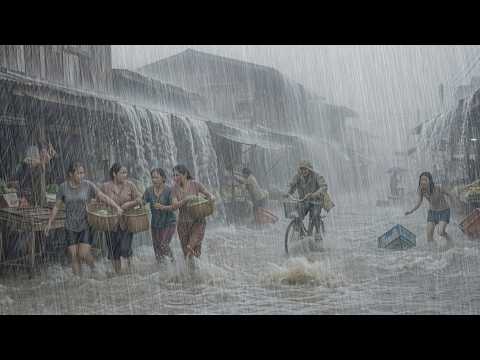 Video Heavy Rainstorm & Gentle Thunder ? Powerful Wind Sounds for Deep Sleep and Insomnia Relief