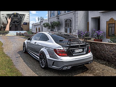 Mercedes C63 AMG | Forza Horizon 5 | Steering Wheel Gameplay