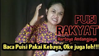 Baca Puisi RAKYAT Karya Hartoyo Andangjaya | stella dewir