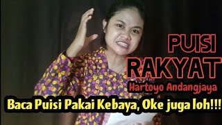 Baca Puisi RAKYAT Karya Hartoyo Andangjaya | stella dewir