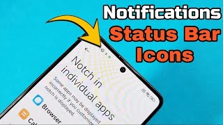 how to show notifications in status bar for Redmi Note 12 Turbo phone MIUI 14 screenshot 3