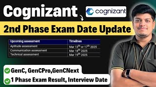 🔥Cognizant GenC Phase 2 Exam | 13-19 March | 1 Phase Exam Result, Interview Date | Cognizant 2024
