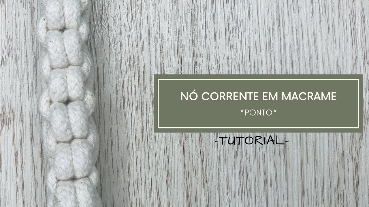 NÓ CORRENTE - NÓ DE QUEDA INFINITA EM MACRAME TUTORIAL PASSO A PASSO | VIAJ’ARTE TUTORIAIS