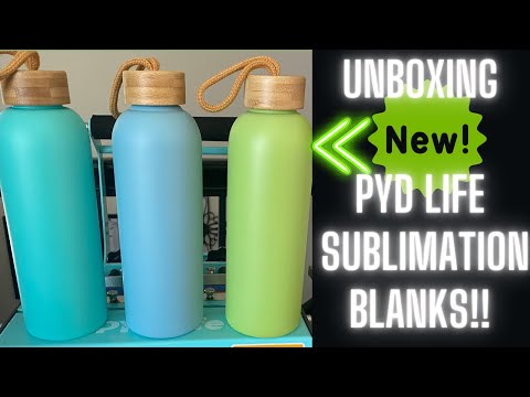 UNBOXING PYD LIFE SUBLIMATION GLASS TUMBLERS 