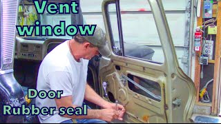 Replace window felt /rubber seal around door