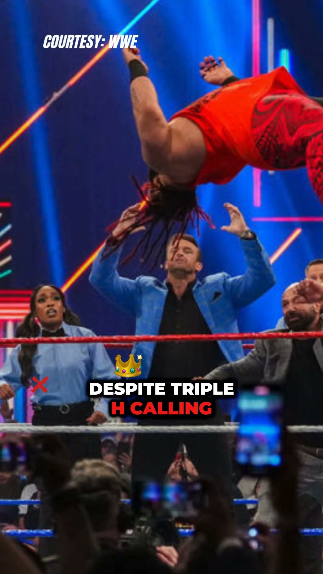 Jacob Fatu's future in question after chaotic assault—Nick Aldis steps in. #JacobFatu #WWE #shorts