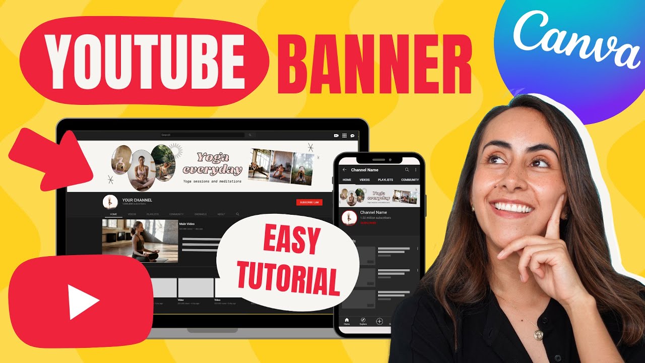 How to Make a YouTube Banner [that looks PERFECT everywhere??] - YouTube