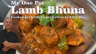 Lamb Bhuna, Best Lamb Bhuna Recipe. restaurant style lamb bhuna by Chef Din