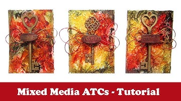 Mixed Media ATCs- Textured Technique with Gel