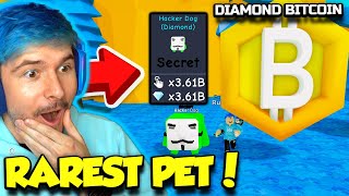 I HATCHED THE RAREST HACKER PETS IN TAPPING INC AND GOT DIAMOND BITCOIN!! (Roblox)
