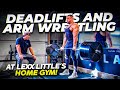 Lexx Little Deadlifts with Me in His Garage Gym + Arm Wrestling!