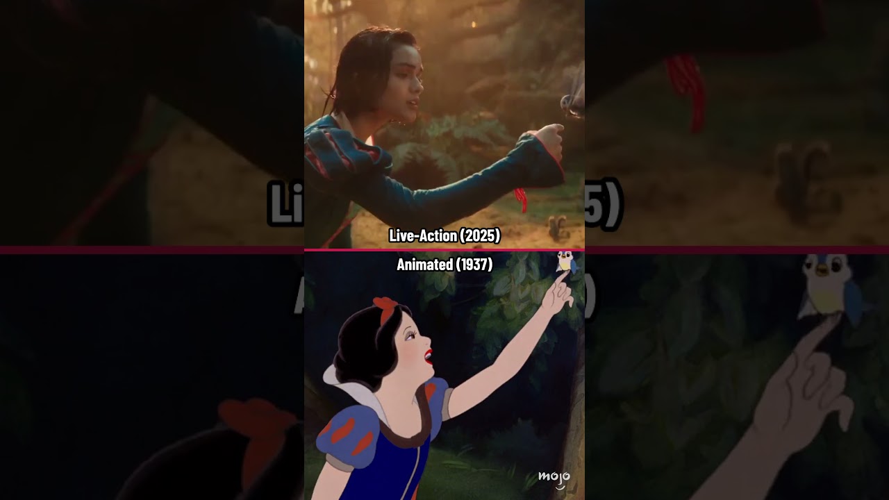 Snow White: Live-Action Trailer vs. Animated Movie